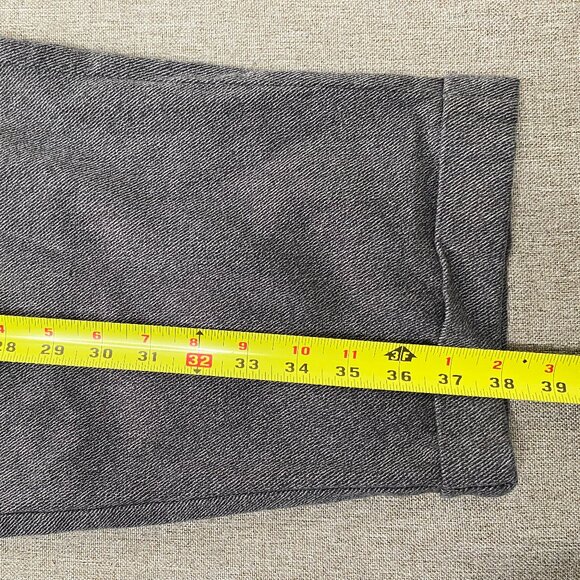 Vintage Nautica Rigger Pleated Chino Pants Men's 38 x 30 Gray MISSING BUTTON VTG - Picture 13 of 14